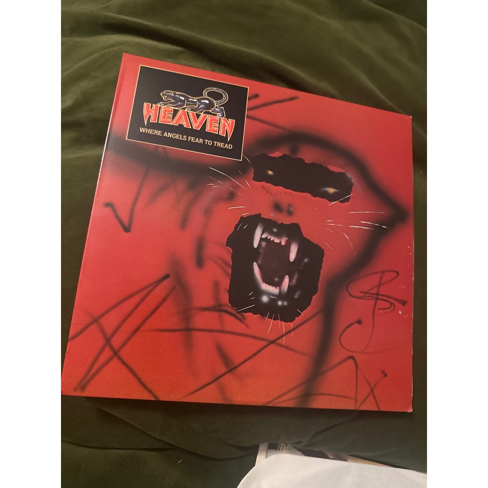 Heaven Where Angels Fear To Tread Vinyl LP 1983 Columbia BFC 38937 Heavy Metal